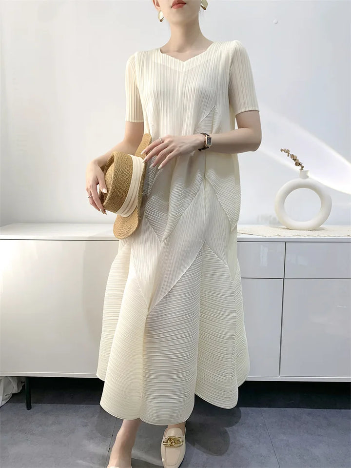 Mune | Summer dress Miyake Bubble