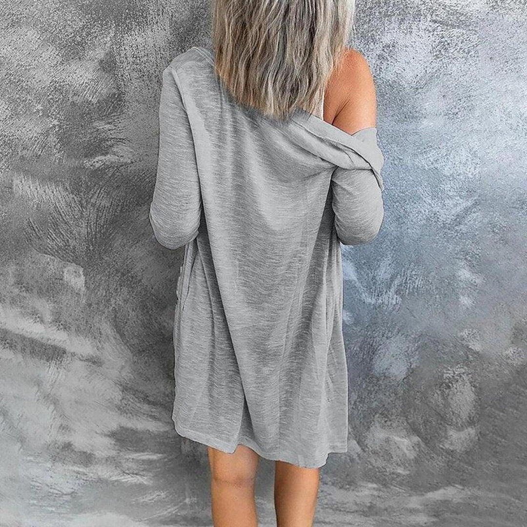 Mune | Women's Long Cardigan with Button Closure and Long Sleeves
