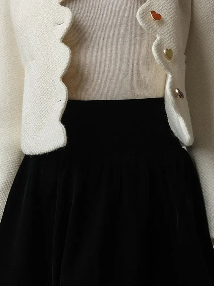Mune | Women's Elegant Waistcoat with High Collar and Unique Buttons