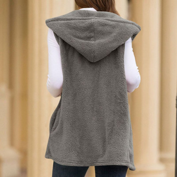 Mune | Women's Sleeveless Fleece Vest with Hood and Pockets