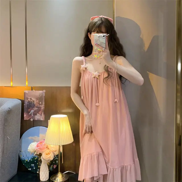 Mune | Nightgown in flower-lace summer