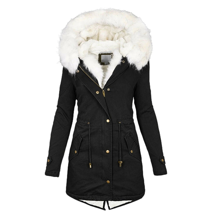 Mune | Elegant Winter Jacket with Hood and Button Detail