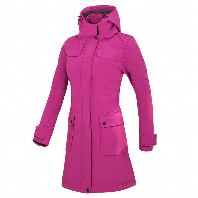 Mune | Long Waterproof Rain Jacket With Hood For Women