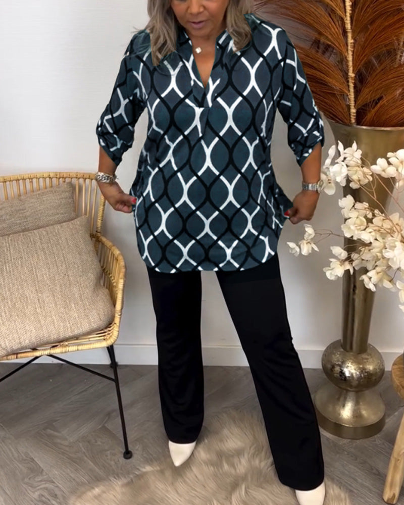 Mune | Blouse with graphic print