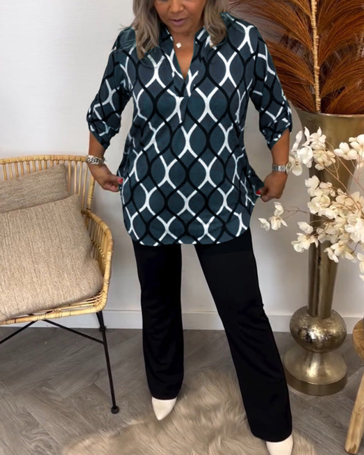 Mune | Blouse with graphic print