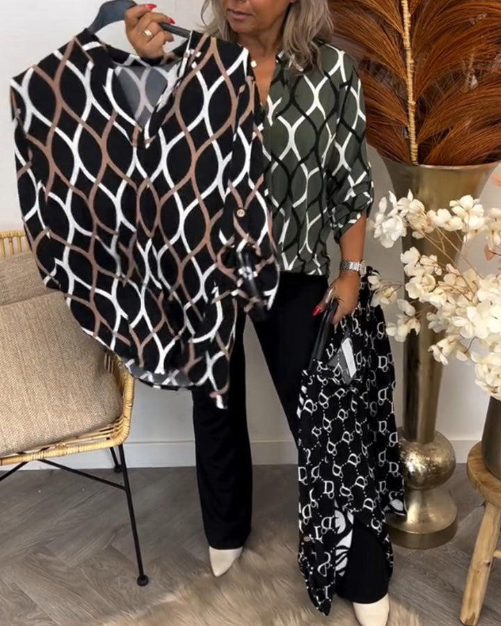 Mune | Blouse with graphic print