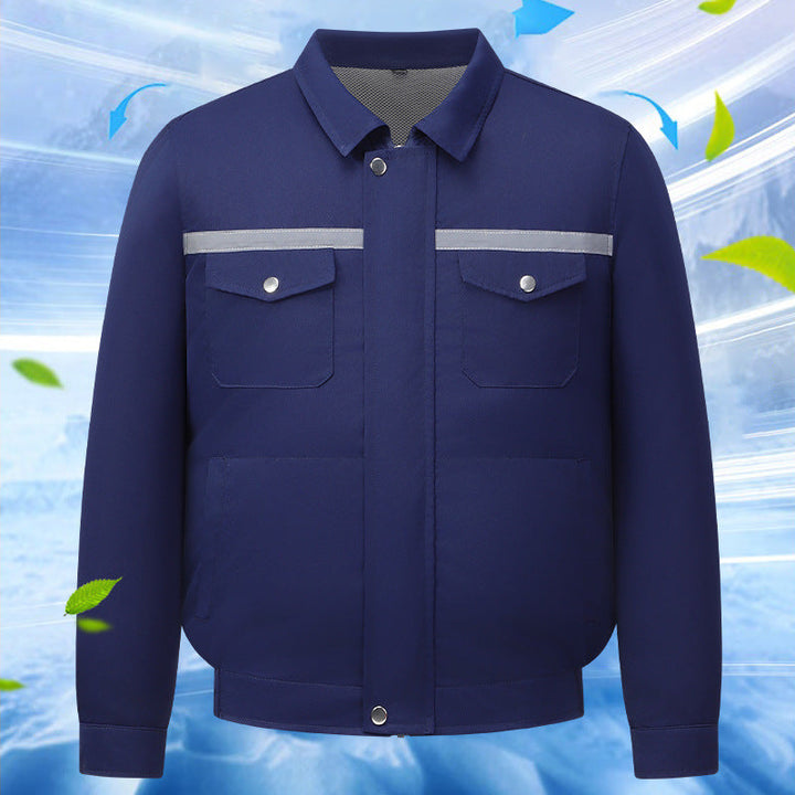 Unisex nan cooling work jacket with integrated ventilation system Mune Fashion