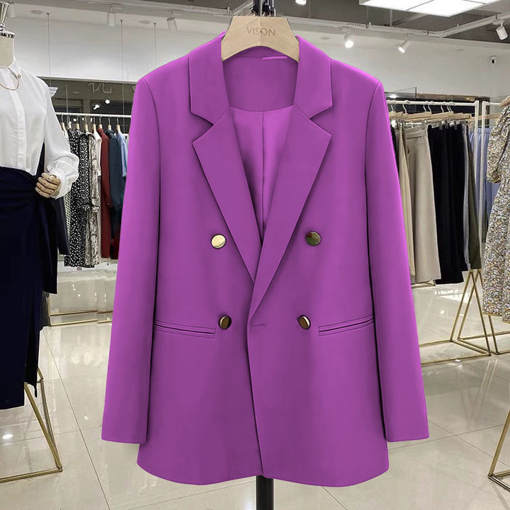 Ladies Stylish Double-Breasted Blazer Mune Fashion