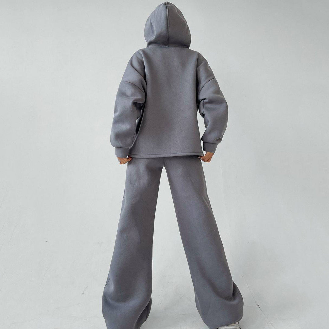 Mune | Women's Casual Oversized Hoodie and Wide Leg Pants Set