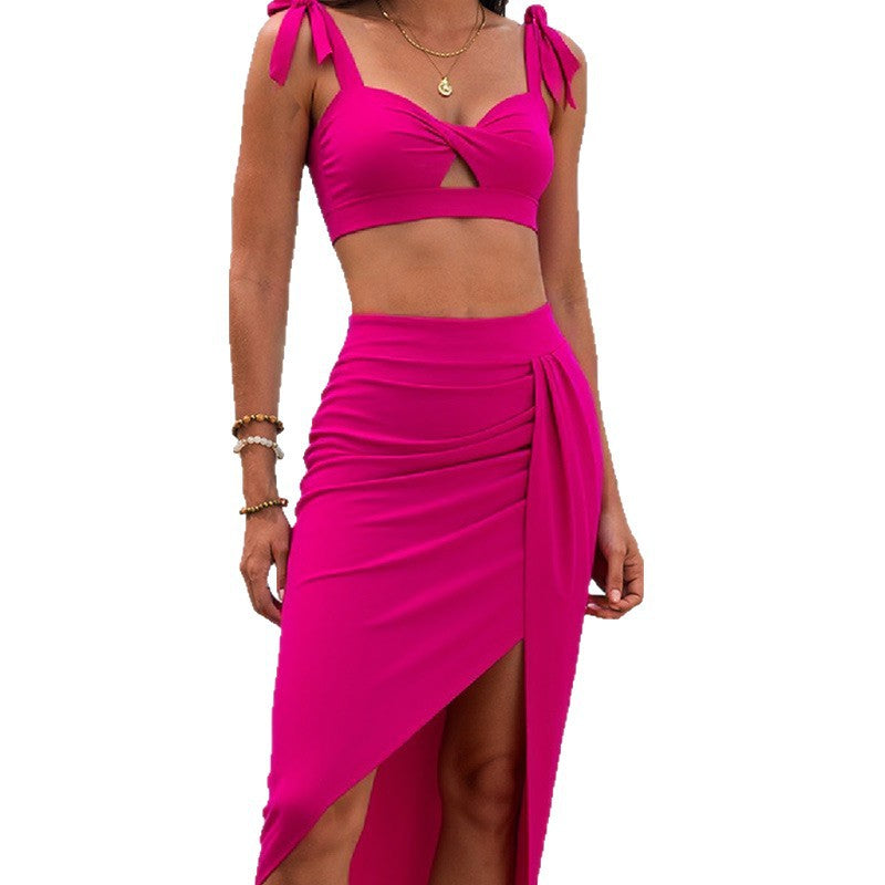 Women's Bikini Set with stylish wrap skirt Mune Fashion