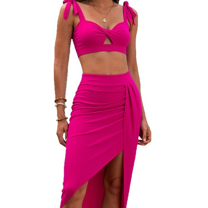 Women's Bikini Set with stylish wrap skirt Mune Fashion