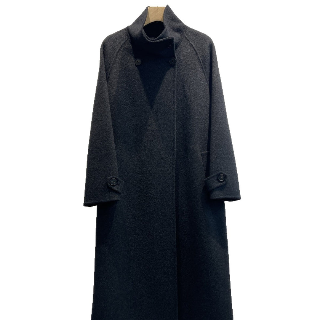 Ladies Sophisticated Wool Blend Overcoat Mune Fashion