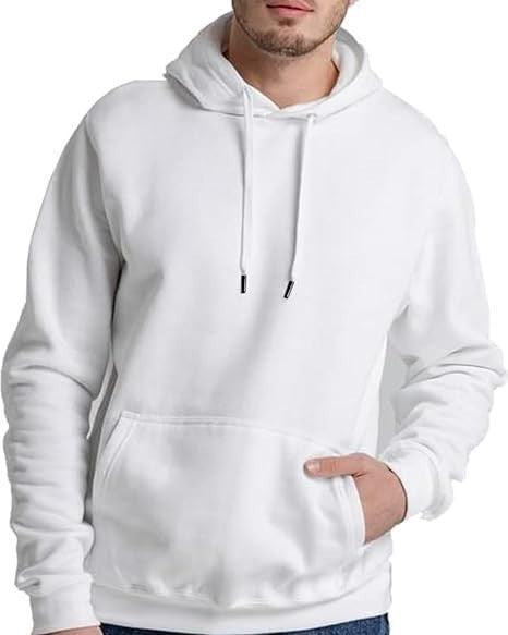 Men's casual hoodie with kangaroo pocket, drawstring, and ribbed cuffs Mune Fashion