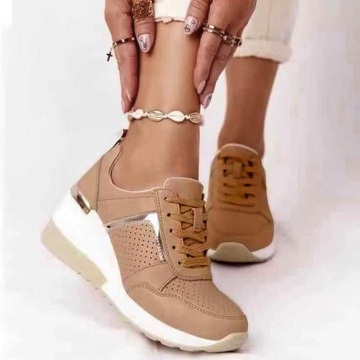 Women's fashionable sneakers with breathable upper material and sturdy sole Mune Fashion