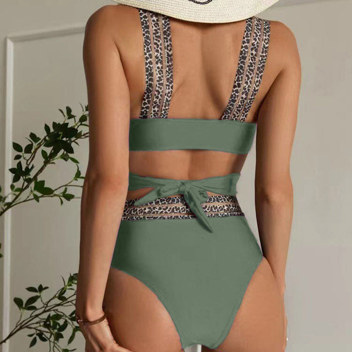 Women's High-Waisted Bikini Set with Creative Cut-Out Design Mune Fashion