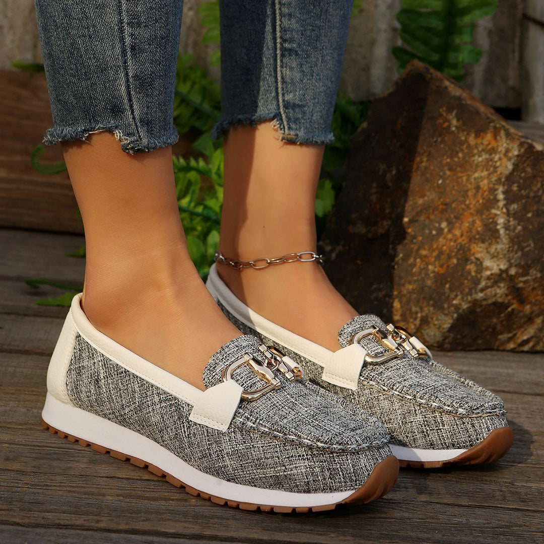 Damen Slipper-Loafer mit gepolstertem Komfortfußbett und rutschfester Profilsohle Mune Fashion