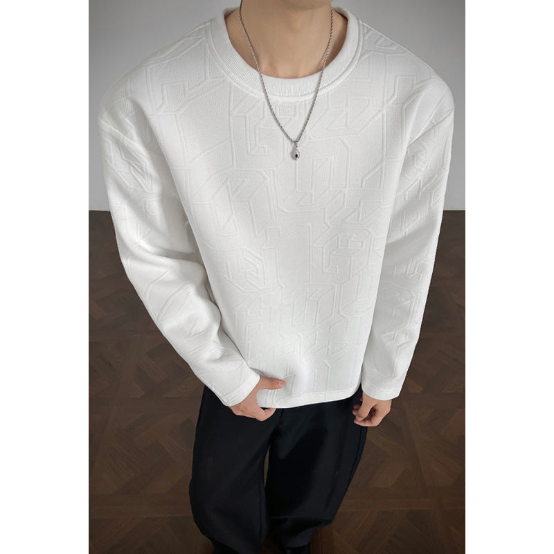 Men Stylish Sweatshirt with Textured Design Mune Fashion