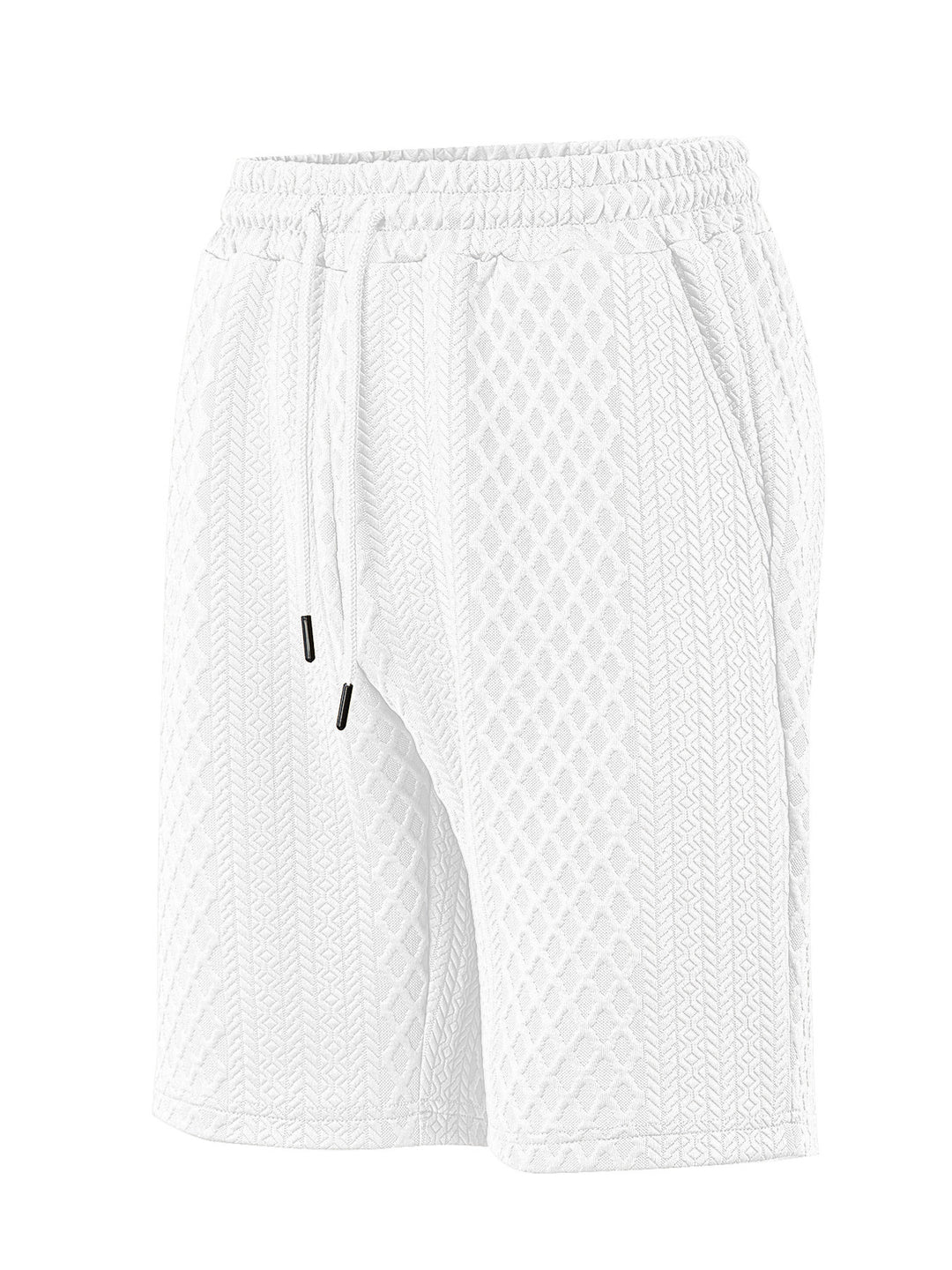 Men's structured lounge shorts with elastic waistband drawstring and side pockets Mune Fashion