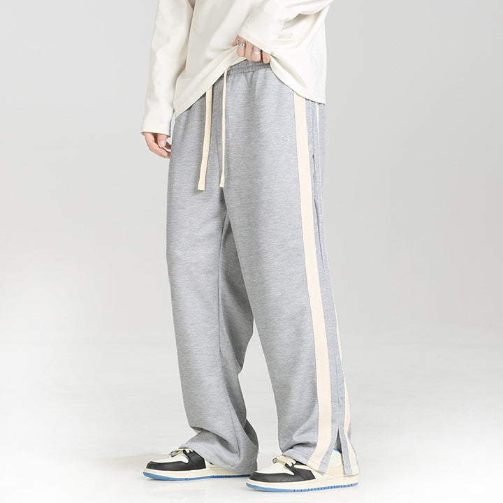 Men's Sporty Casual Pants with Stripes Mune Fashion