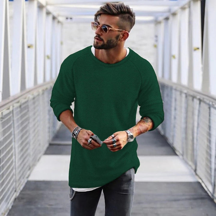 Mune | Men's casual sweater with innovative knit pattern