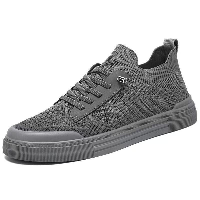 Men's Lightweight Knitted Low-Top Sneaker with Sock-Like Shaft and Elastic Entry Mune Fashion