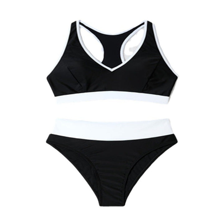 Women's Sport Bikini with High Waist and Racerback Mune Fashion