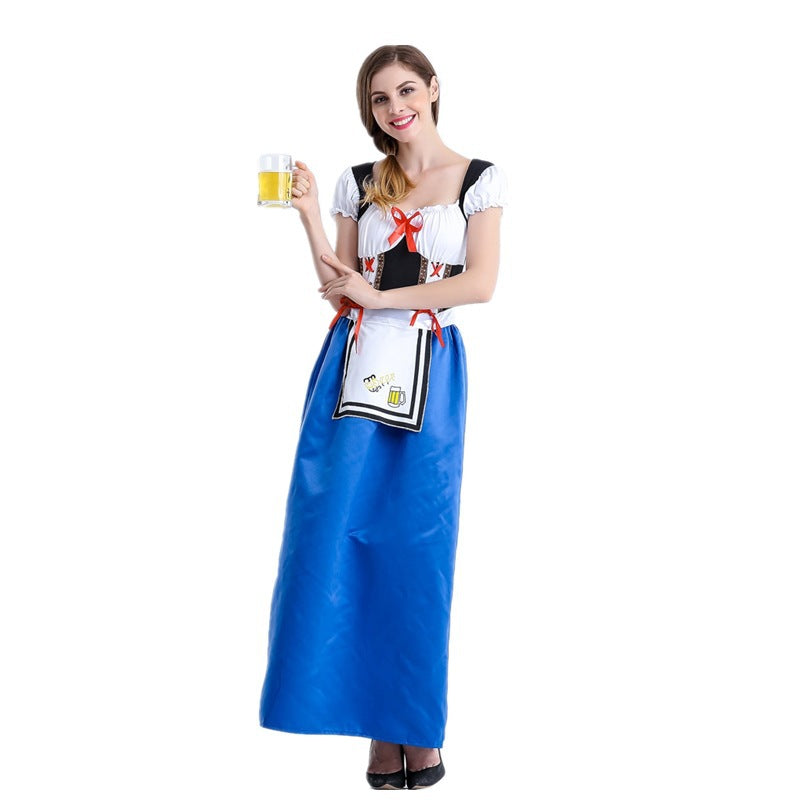Ladies' authentic Oktoberfest Madl costume with laced corset wide trumpet sleeves Mune Fashion
