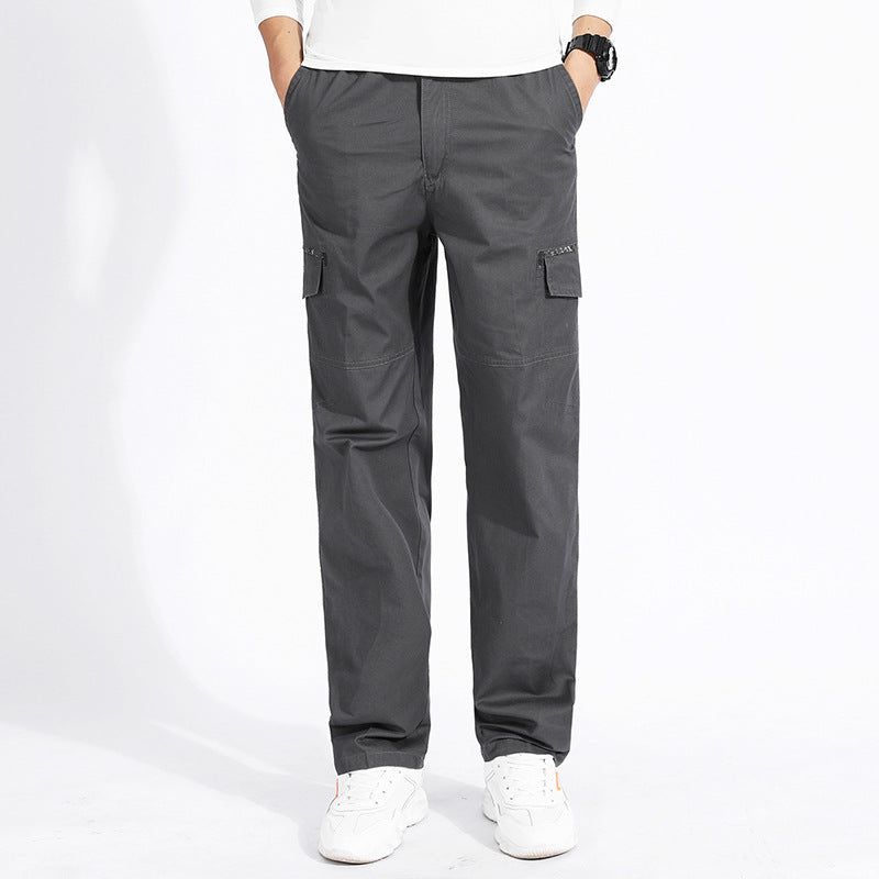 Men's cargo pants with straight leg, reinforced knee areas & patch pockets Mune Fashion