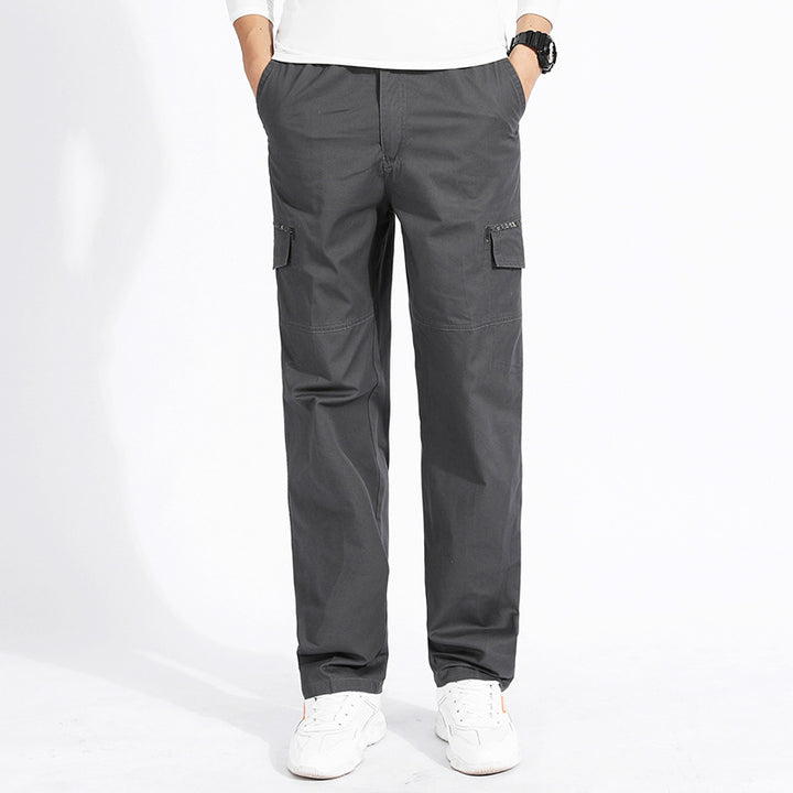Men's cargo pants with straight leg, reinforced knee areas & patch pockets Mune Fashion