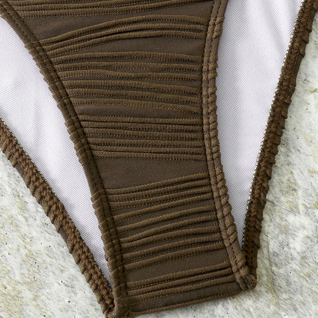 Women's Balcony Bikini with refined ruffle design and elegant straps Mune Fashion