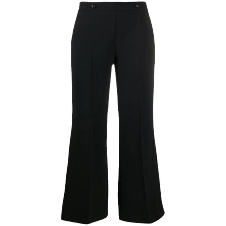 Women's High-Waisted Tailored Palazzo Trousers with Crease and Wide Leg Mune Fashion