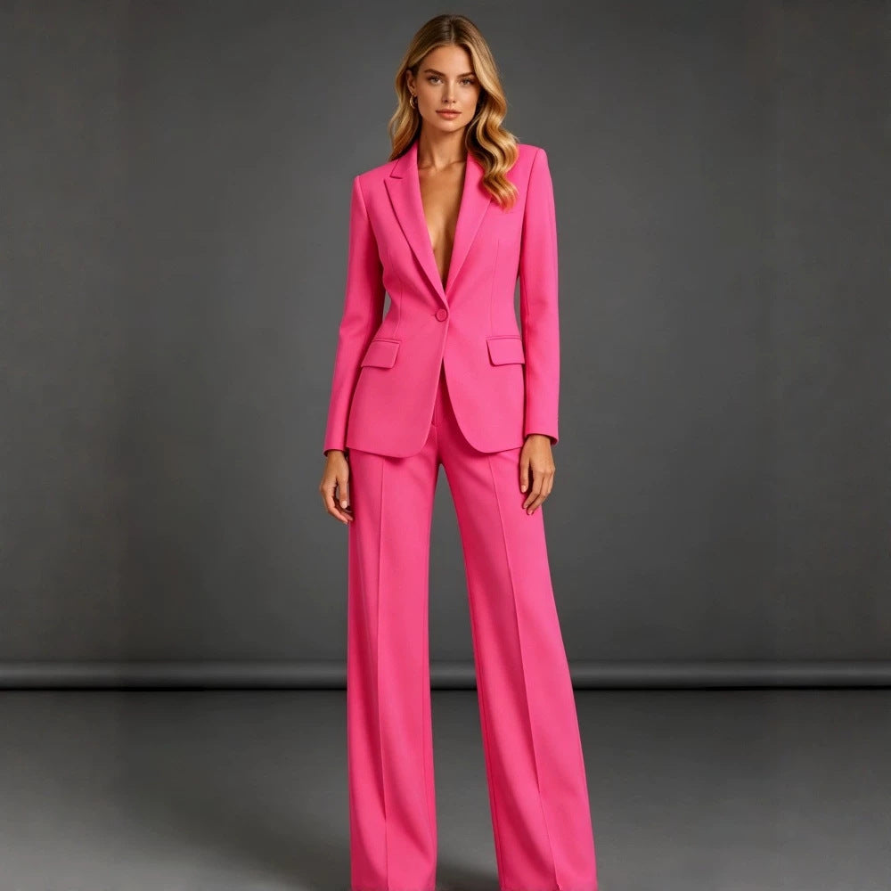 Women's Elegant Suit with Wide Leg