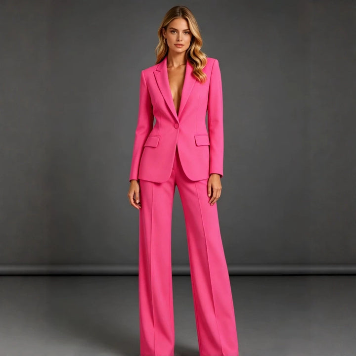 Women's Elegant Suit with Wide Leg