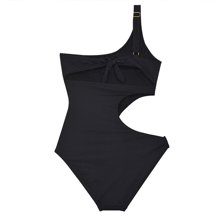 Women’s One-Piece Swimsuit with Asymmetric Cut and Elegant Cut-Outs Mune Fashion