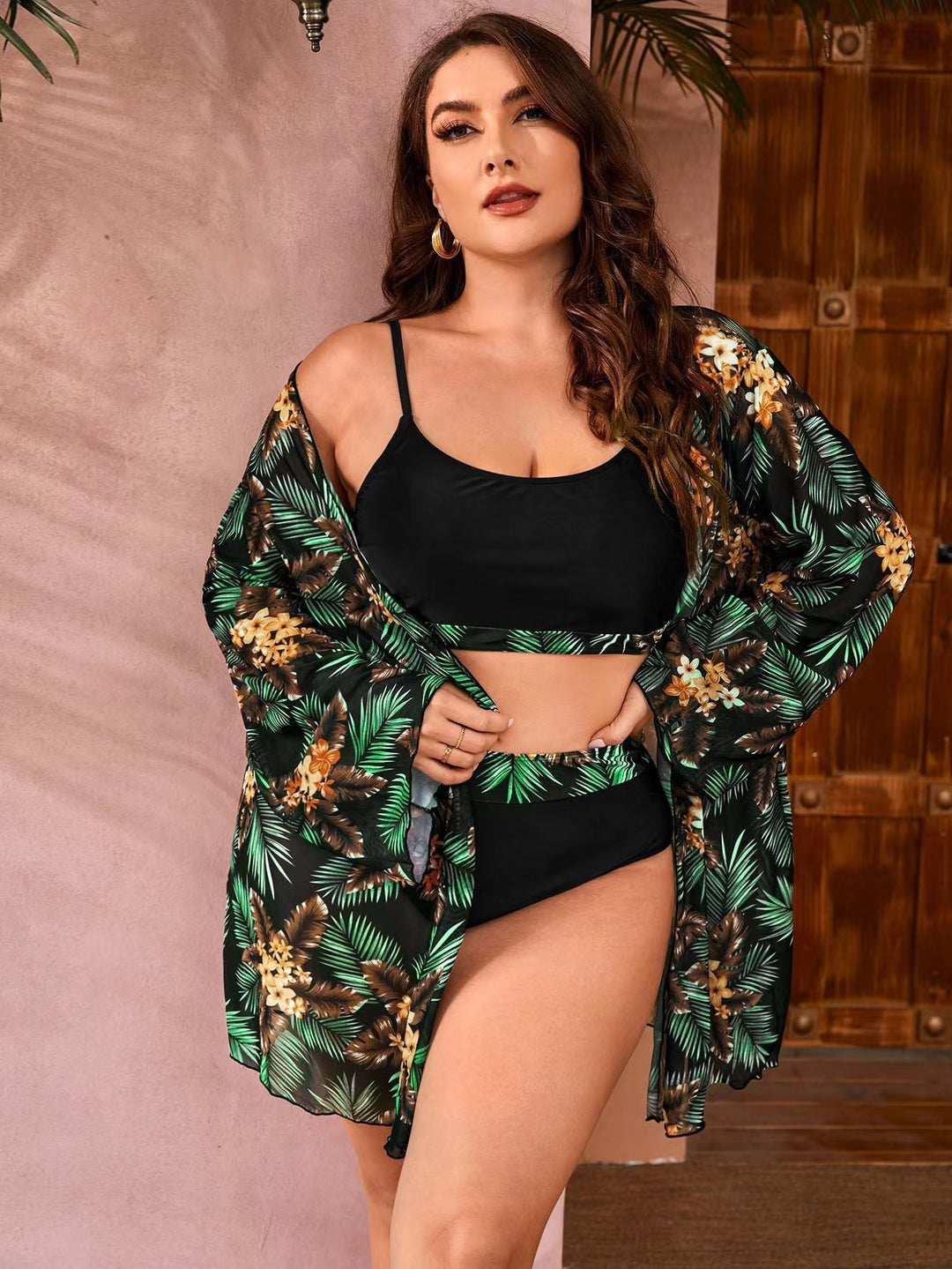 Ladies Stylish Swimwear with Light Kimono Mune Fashion