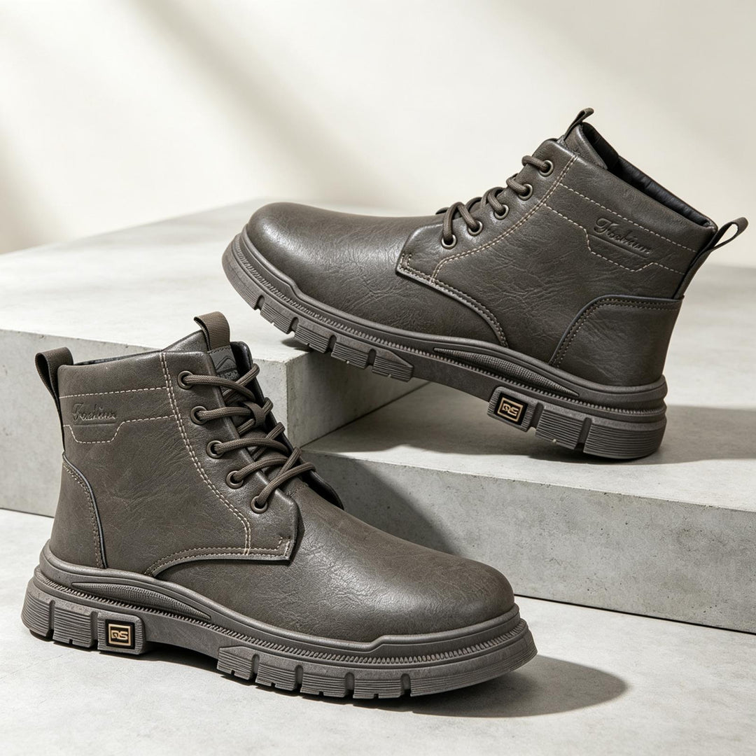 Men's Robust and Stylish Leather Boots Mune Fashion
