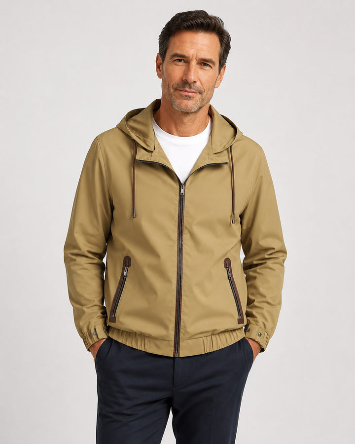 Men's Sporty Transitional Jacket with Hood Mune Fashion