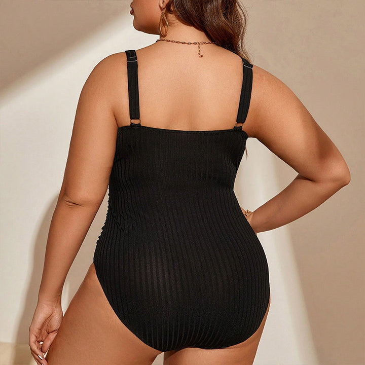 Ladies figure-flattering swimsuit with sophisticated ribbed details Mune Fashion