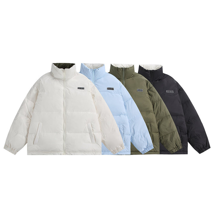 Unisex Boxy quilted oversized puffer jacket with high stand-up collar and minimal branding Mune Fashion