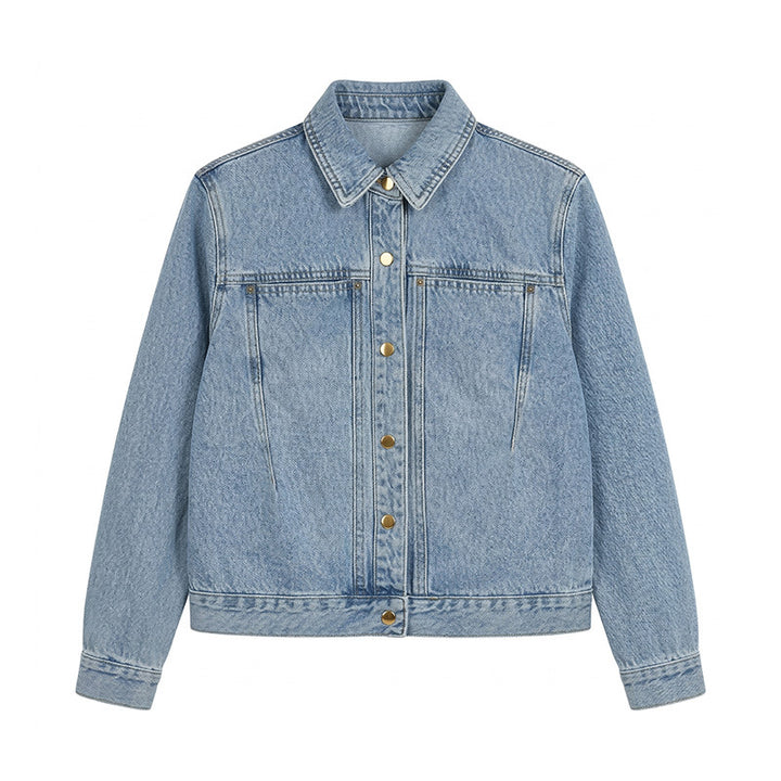 Damen Denimjacke mit Knopfleiste Mune Fashion
