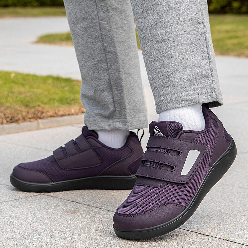 Women's comfort Velcro shoe for care and everyday use with antibacterial mesh and removable insole Mune Fashion
