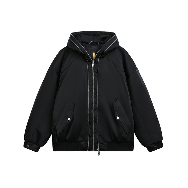 Men's Padded Hooded Bomber Jacket with Thermal Lining Mune Fashion