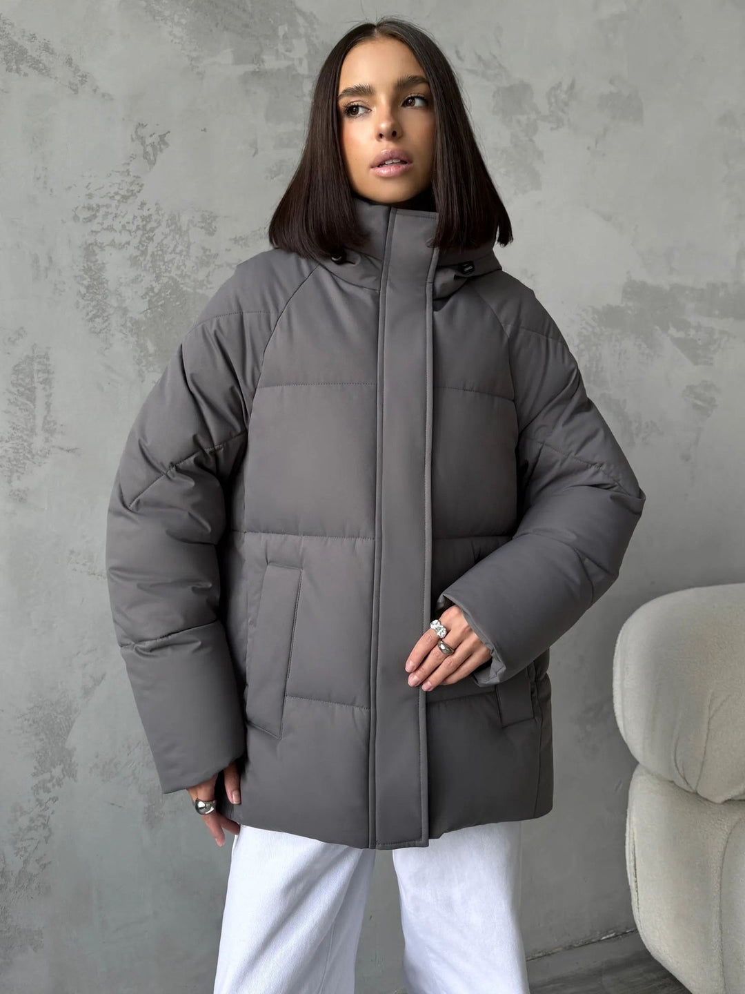 Women's Fashionable Oversized Down Jacket