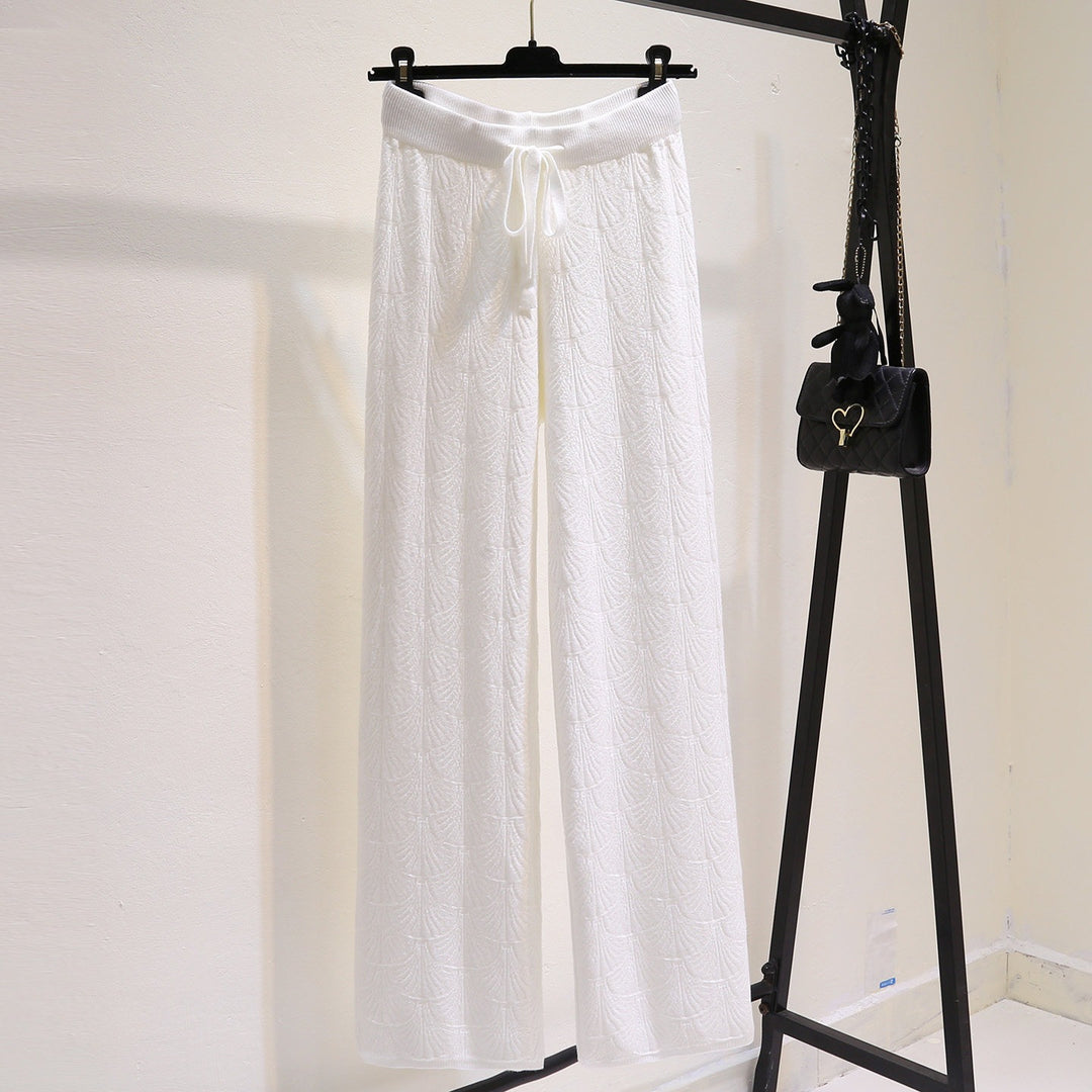 Women Wide and Comfortable Jersey Pants Mune Fashion