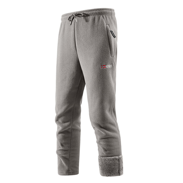 Men's thermal fleece pants with high-pile Sherpa lining and zippered pockets Mune Fashion