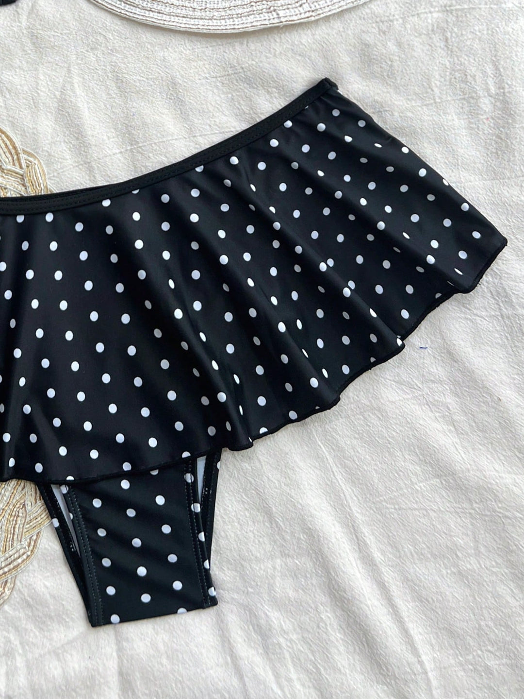 Ladies Triangle Bikini with Playful Ruffled Hem Mune Fashion