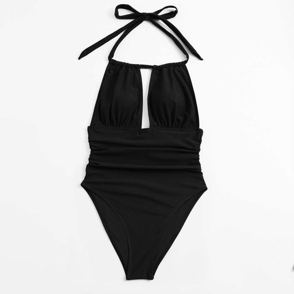 Women Elegant High-Cut Swimsuit Mune Fashion