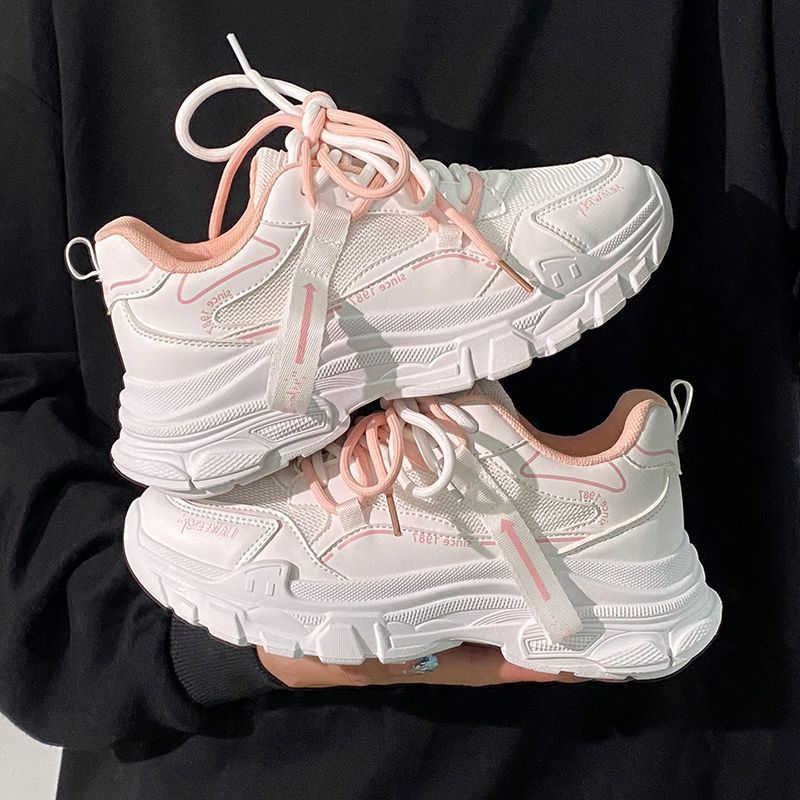 Women's Sporty Chunky Sneakers with Breathable Mesh and Dynamic Sole Mune Fashion