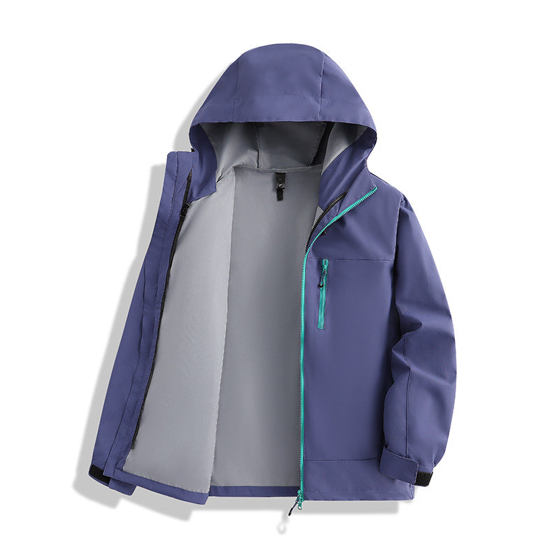 Men's Minimalist Hooded Softshell Jacket with Breathable Mesh Lining & Concealed Zipper Mune Fashion
