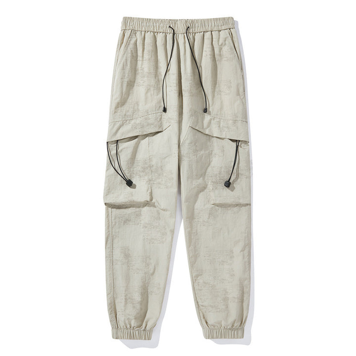 Women's Fashion Cargo Pants with Elastic Waistband Mune Fashion